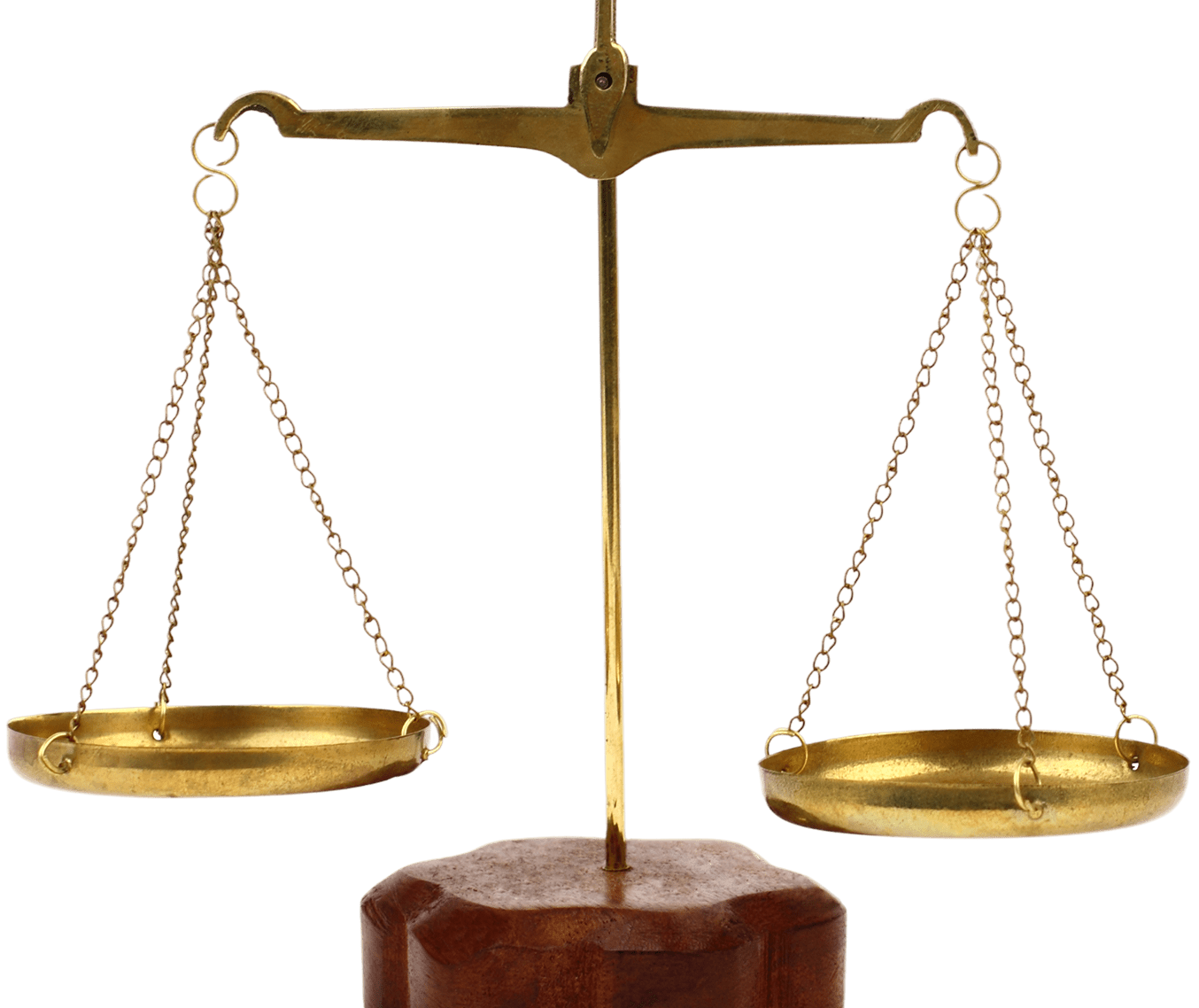 Antique weighing scale against black background